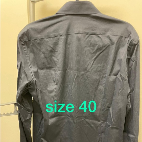 Prada grey dress shirt. Worn once - Picture 2 of 2